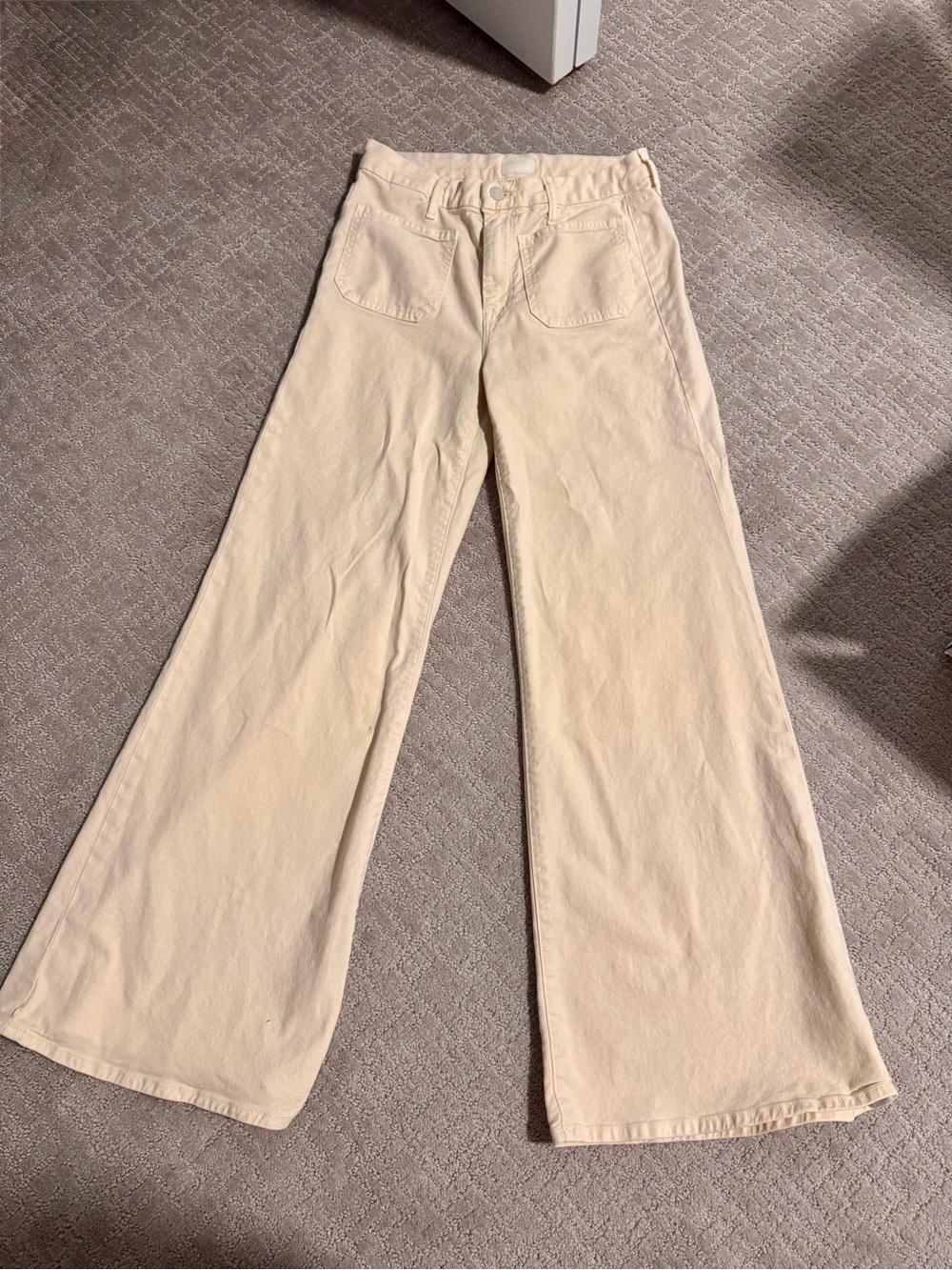 MOTHER Jeans in Chalk Ivory Size 27